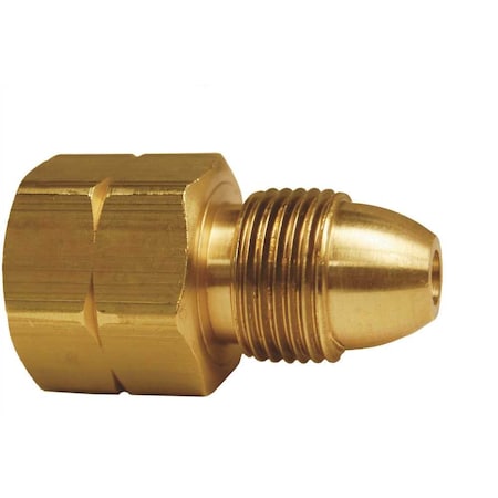 Single Piece Adapter Brass M Pol X 1/2 In. FNPT